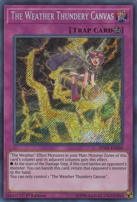 The Weather Thundery Canvas (SPWA-EN040) [SPWA]