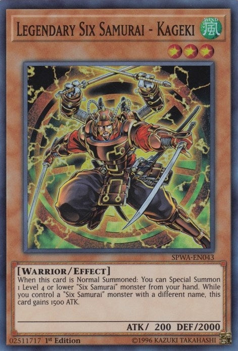 Legendary Six Samurai Kageki (SPWA-EN043) [SPWA]