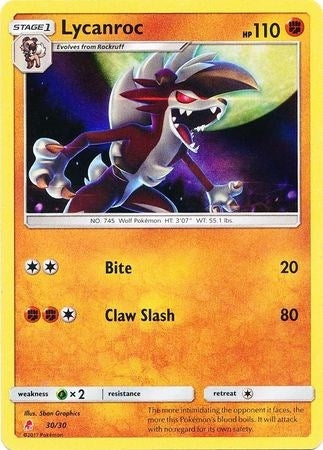 Lycanroc 30 Holofoil (30/30) [SMK1]