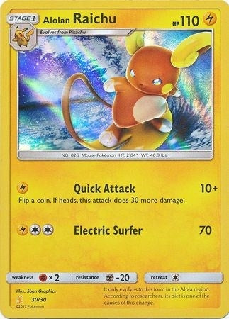 Alolan Raichu 30 Holofoil (30/30) [SMK1]