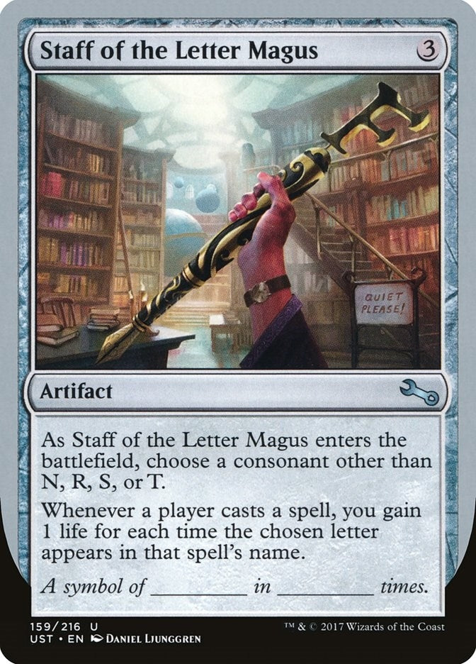 Staff of the Letter Magus (159) [UST]