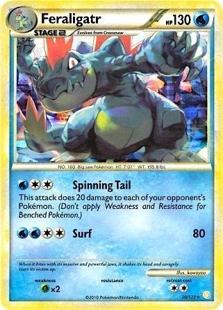 Feraligatr 20 123 Cracked Ice Holo (020/123) [PR]