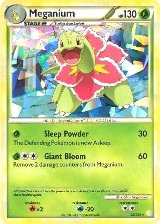 Meganium 26 123 Cracked Ice Holo (026/123) [PR]