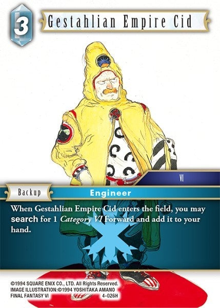 Gestahlian Empire Cid (4-026H) [OP4]