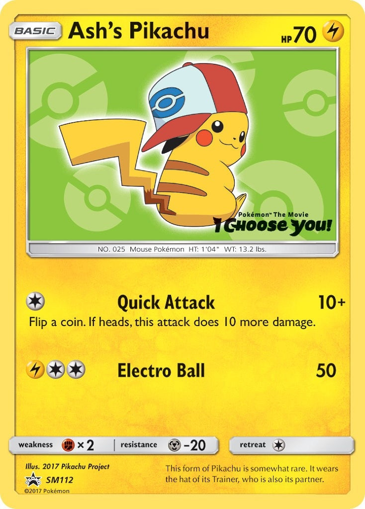 Ash's Pikachu - SM112 (SM112) (SM Promos)