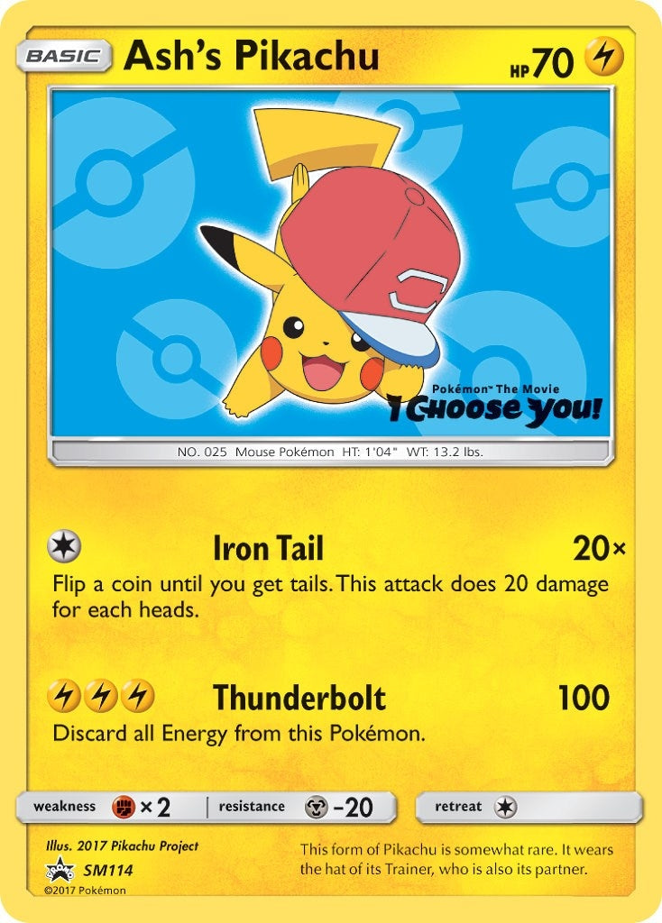 Ash's Pikachu - SM114 (SM114) (SM Promos)