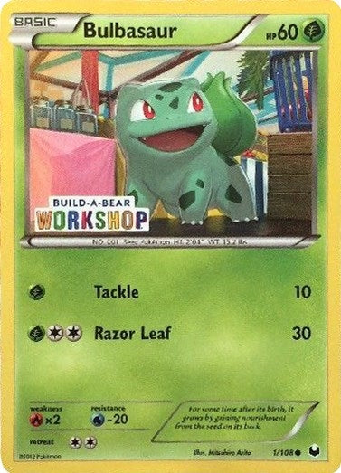 Bulbasaur 1 108 Build A Bear Workshop Exclusive (001/108) [MCAP]