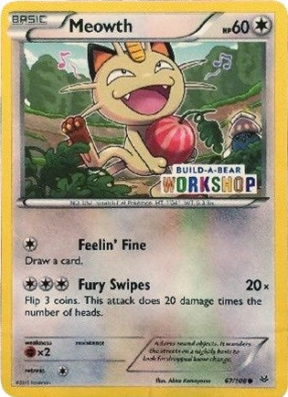 Meowth 67 108 Build A Bear Workshop Exclusive (067/108) [MCAP]