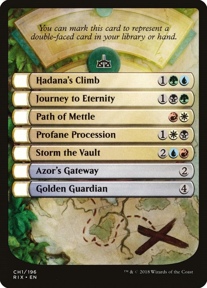Checklist Card Rivals of Ixalan (CH1) [RIX]
