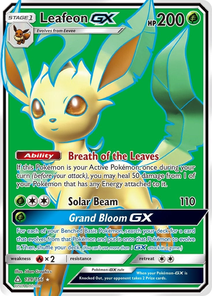 Leafeon GX Full Art (139/156) [SM05]