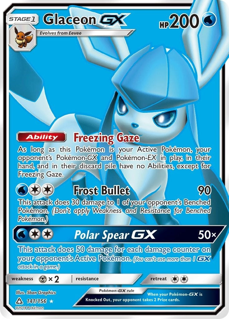 Glaceon GX Full Art (141/156) [SM05]