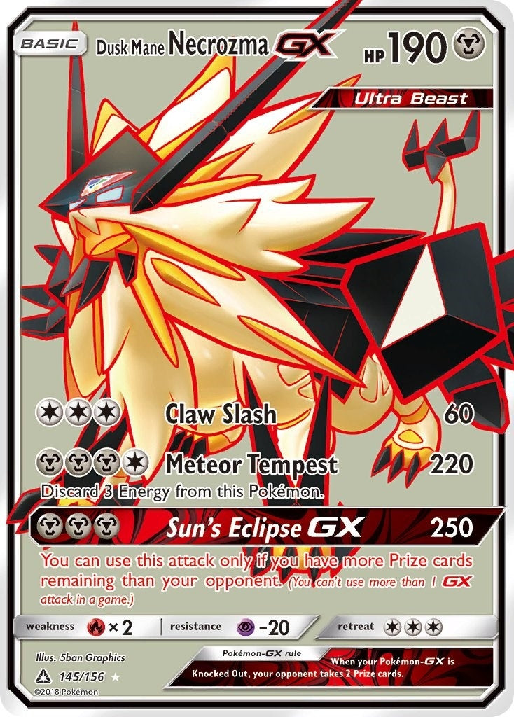Dusk Mane Necrozma GX Full Art (145/156) [SM05]