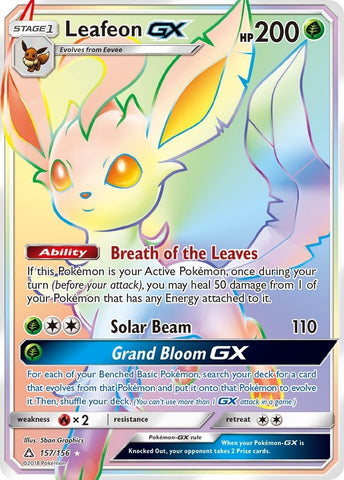 Leafeon GX Secret Rare (157/156) [SM05]