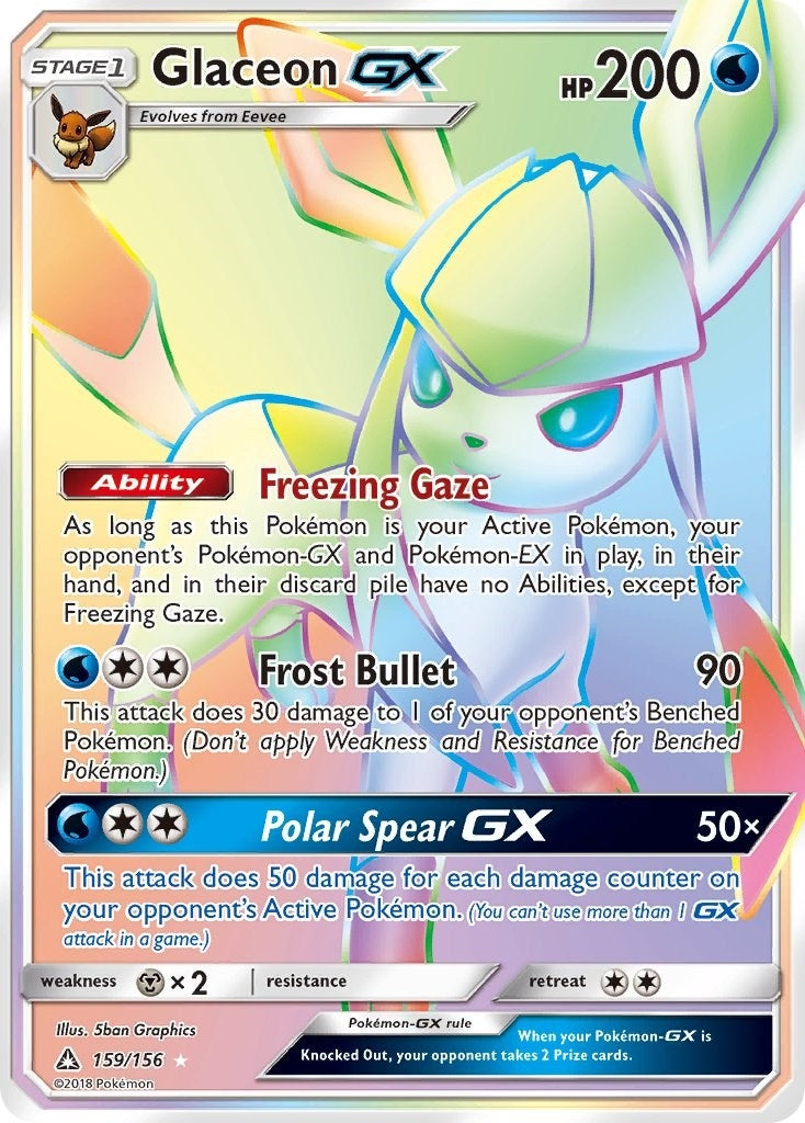 Glaceon GX Secret Rare (159/156) [SM05]
