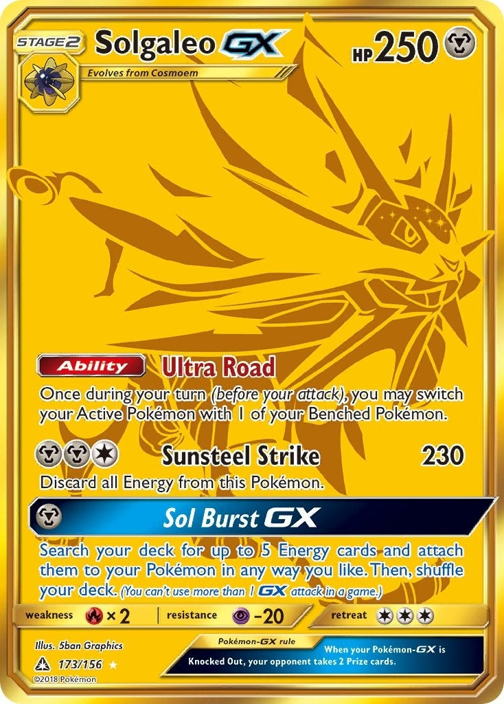 Solgaleo GX Secret Rare (173/156) [SM05]