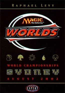 World Championship Deck 2002 Sydney Raphael Levy 16th Place [WCD]