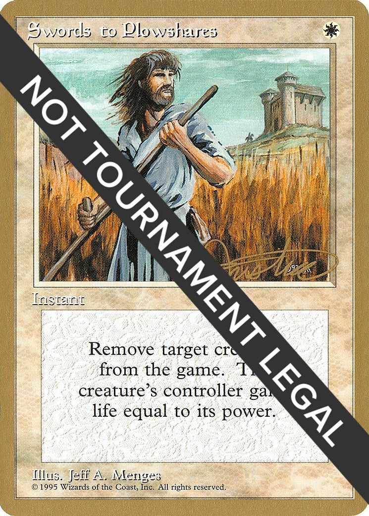 Swords to Plowshares (Mark Justice) [Pro Tour Collector Set]