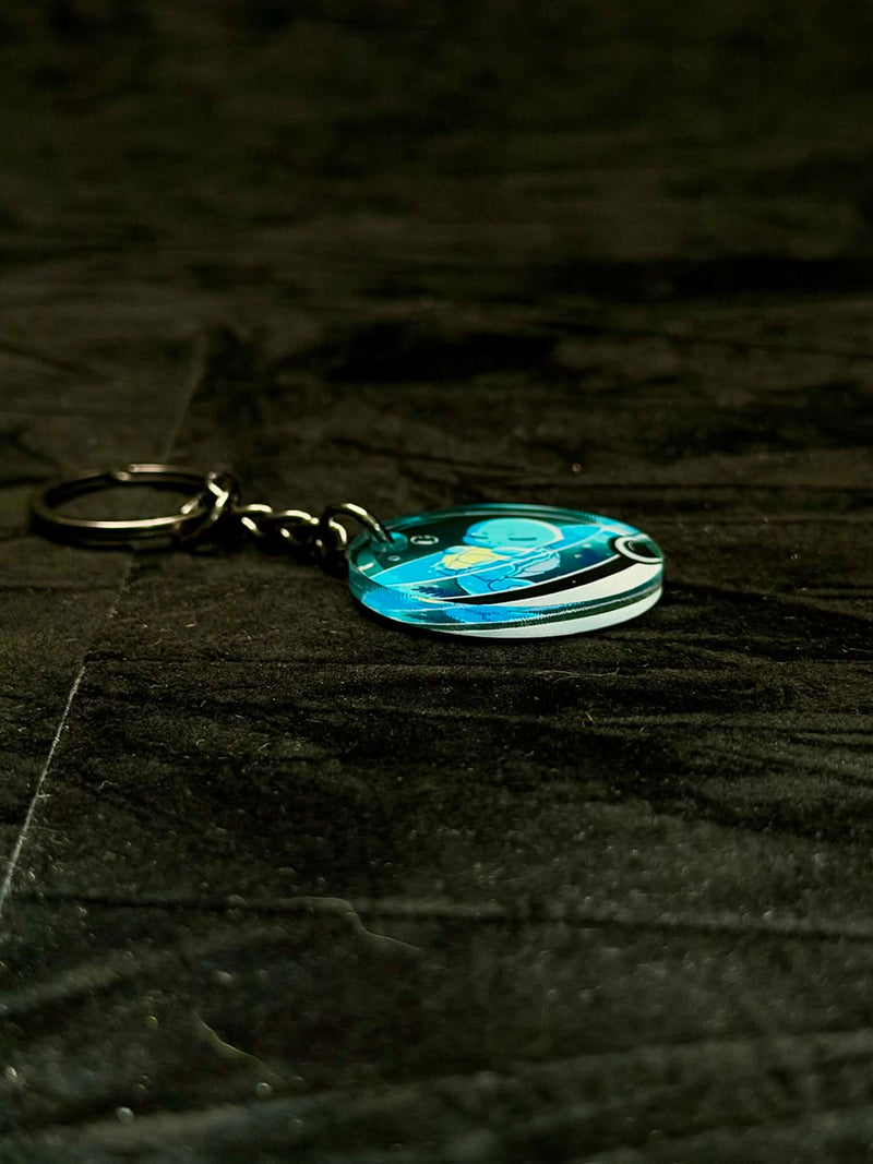 Squirtle Pokeball Acrylic Keychain