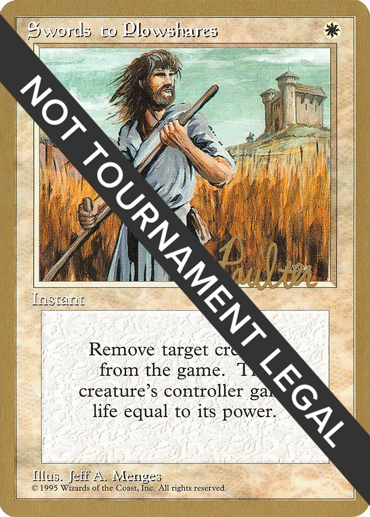 Swords to Plowshares (Preston Poulter) [Pro Tour Collector Set]