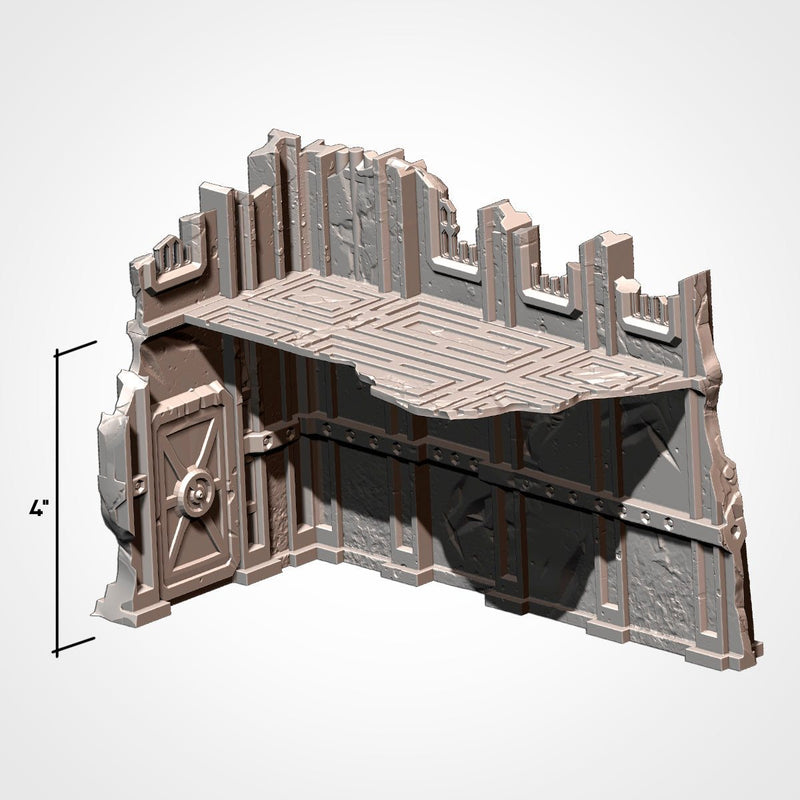 Industrial Ruins GW 10th 3D printed terrain view 15