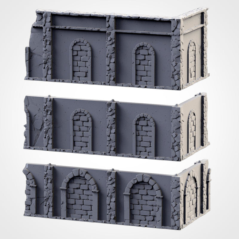 Classic Ruins WTC Set 01 3D printed terrain view 15