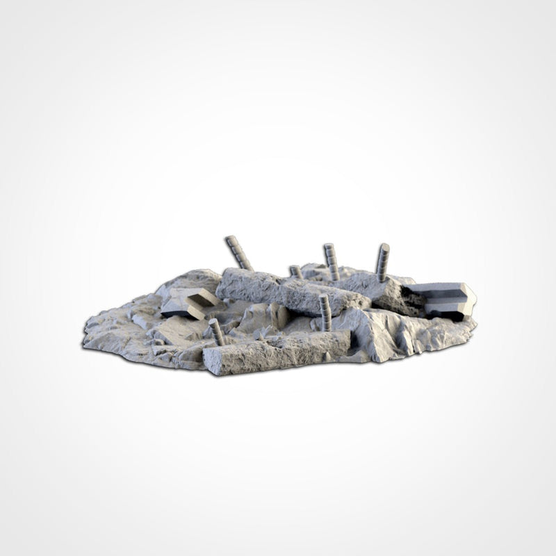 City Debris 3D printed terrain view 15