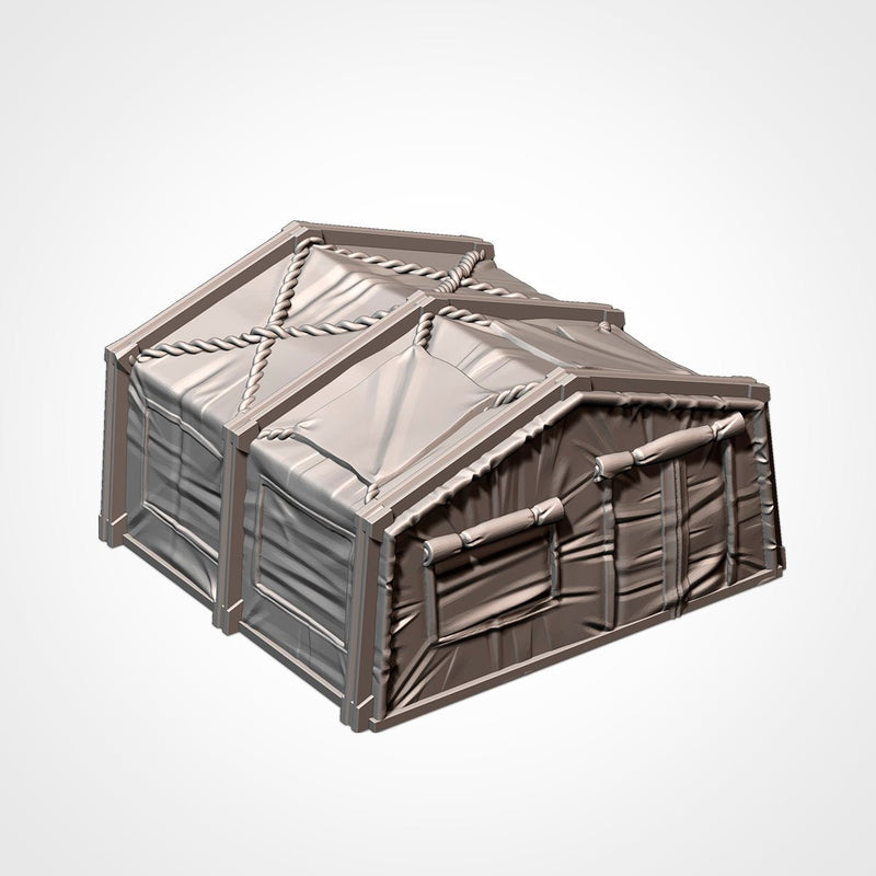 Military Barracks 3D printed terrain view 15