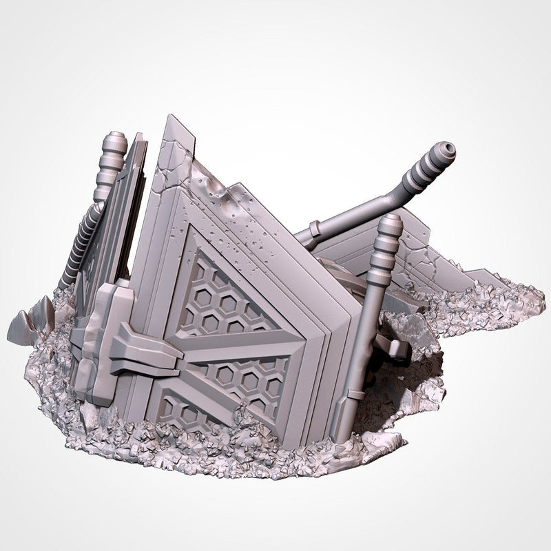 Crashed Spaceships 3D printed terrain view 15