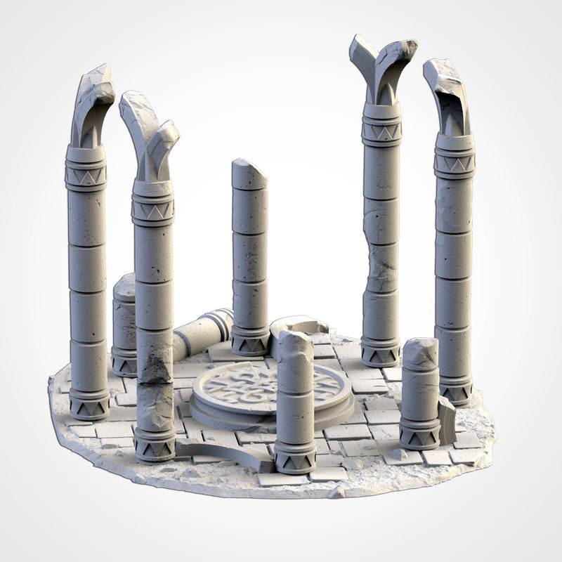 Ancient Civilization 3D printed terrain view 15