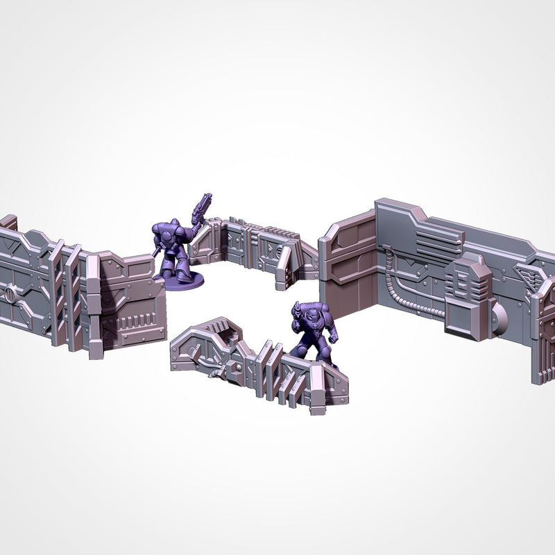 City Sci-Fi 3D printed terrain view 15