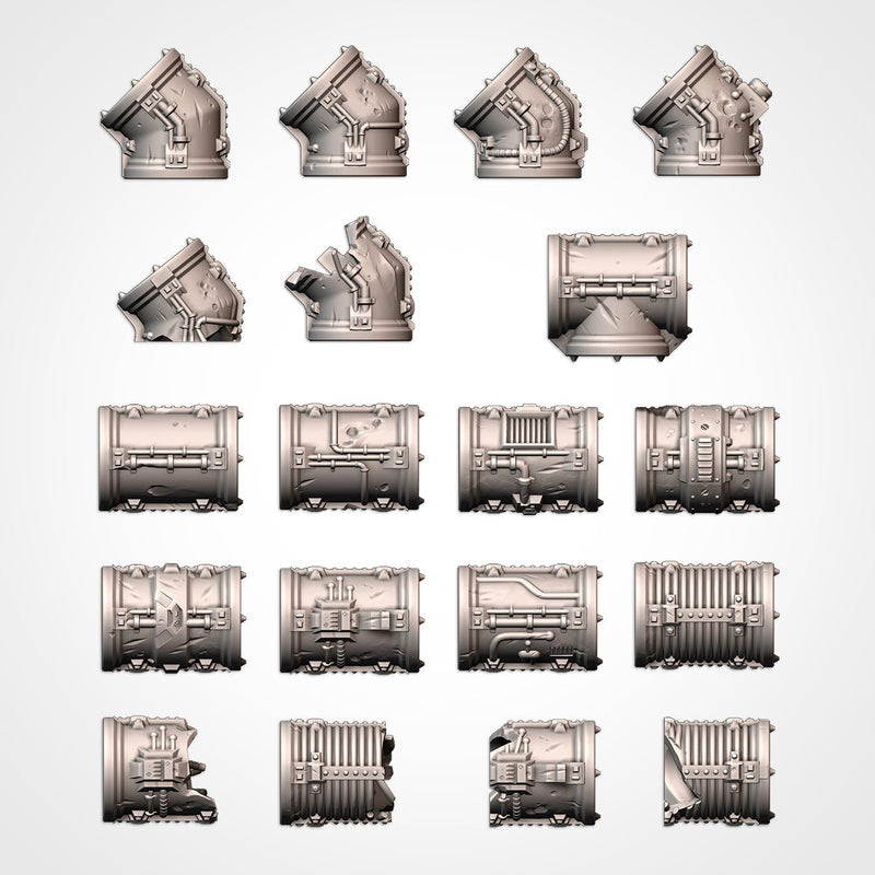 Modular Pipes 3D printed terrain view 15