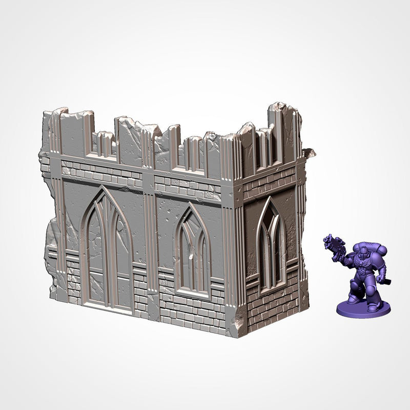 City Classic Ruins GW V11 3D printed terrain view 15