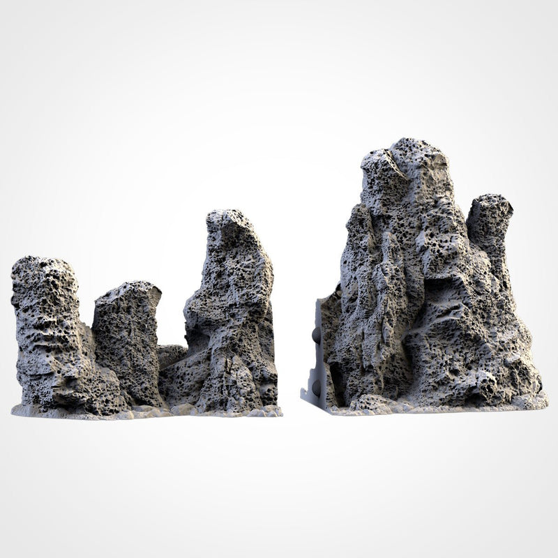 Volcanic Rocks 3D printed terrain view 15