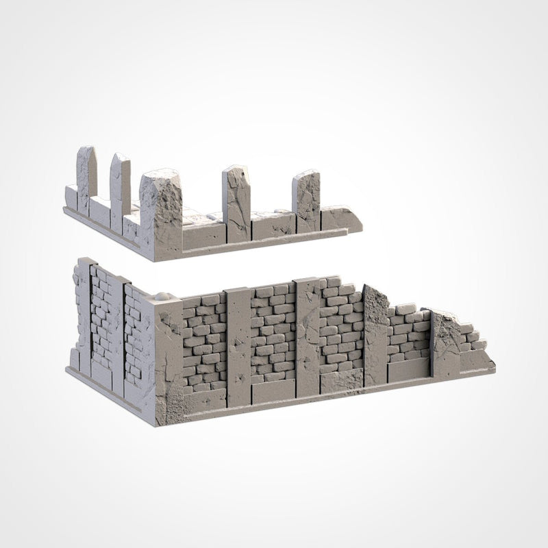 City Ruins WTC Set 01 3D printed terrain view 15