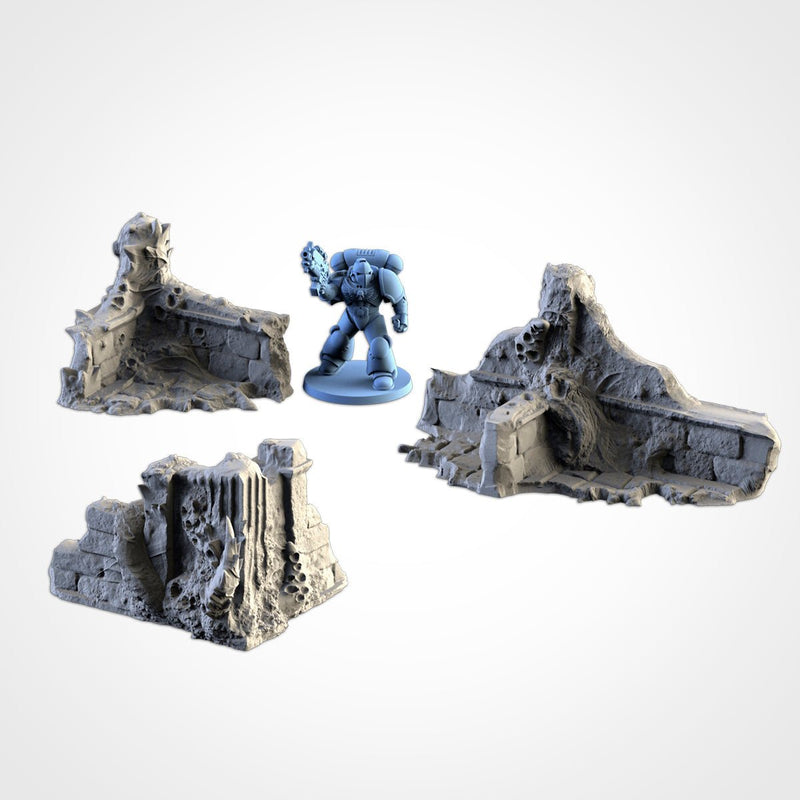 Infected Ruins 3D printed terrain view 15