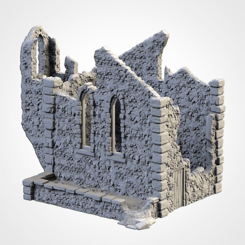 Abandoned Town 3D printed terrain view 15