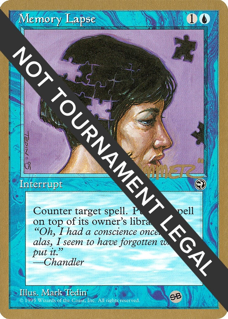 Memory Lapse (Jigsaw) (Shawn "Hammer" Regnier) (SB) [Pro Tour Collector Set]