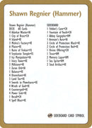 1996 Shawn Hammer Regnier Decklist Card [WCD]