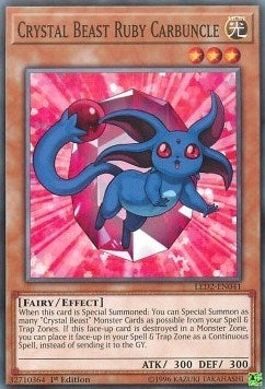 Crystal Beast Ruby Carbuncle (LED2-EN041) [LDAM]