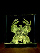 Emperor's Guardian 3D Crystal Engraving – Fantasy Laser Crystal Display