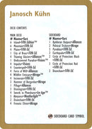 1997 Janosch Kuhn Decklist Card [WCD]