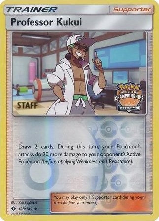 Professor Kukui 128 149 Regional Championships Staff (128/149) [PR]