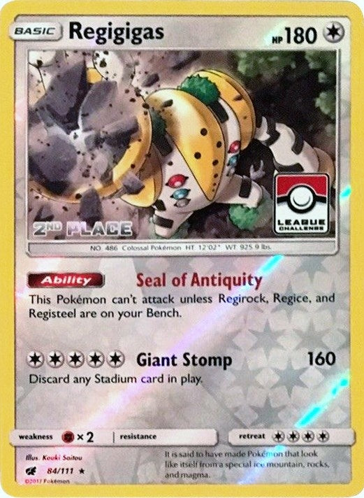 Regigigas 84 111 League Challenge 2nd Place (084/111) [PR]