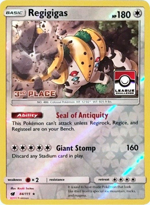 Regigigas 84 111 League Challenge 3rd Place (084/111) [PR]