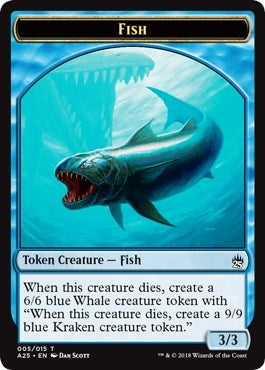 Fish Kraken Double Sided Token (5 // 6) [A25]