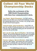 2000 World Championship Advertisement Card [WCD]