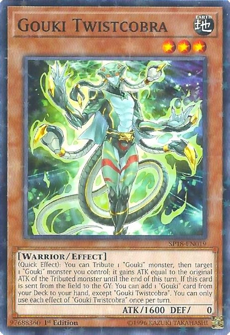 Gouki Twistcobra (Starfoil) [SP18-EN019] Starfoil Rare