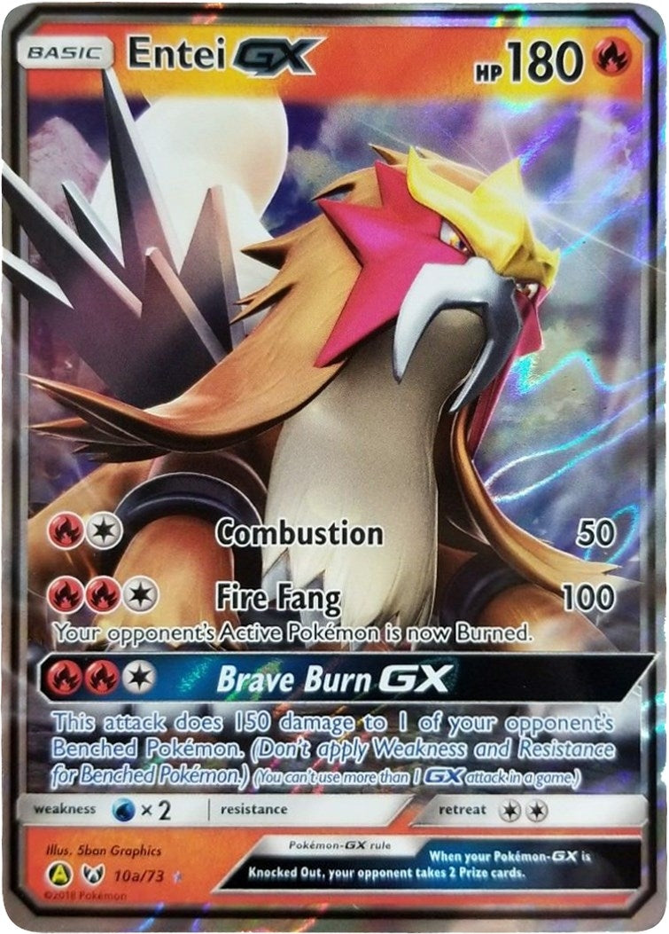 Entei GX - 10a/73 (010a/073) (Alternate Art Promos)
