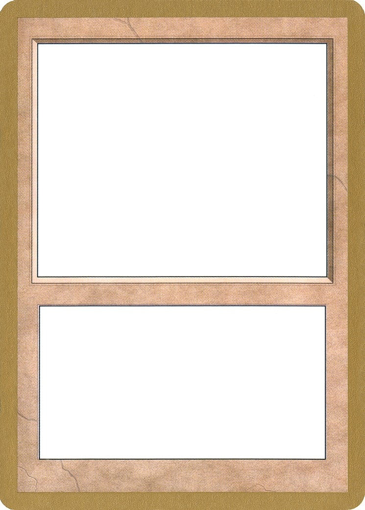 2001 World Championship Blank Card [WCD]