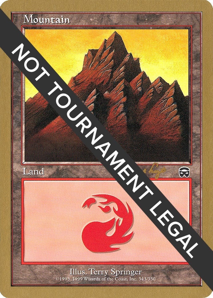 Mountain (343) (Tom van de Logt) [World Championship Decks 2001]